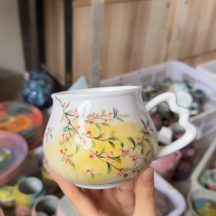 杯景德镇釉下五彩手绘