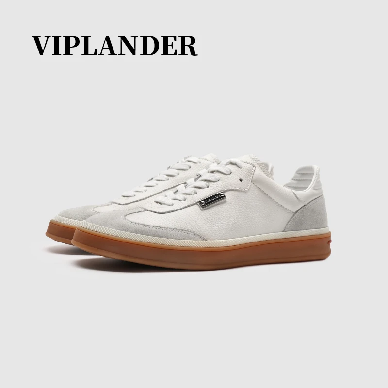 【2025年春季新款】viplander皮质板鞋鹿皮板鞋德训鞋男款173001