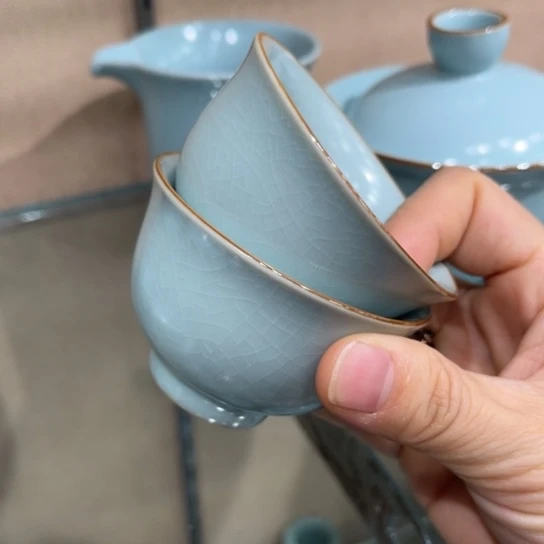 瓷片大宋名窑汝瓷茶具