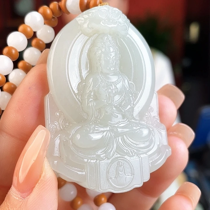 和田玉未镶嵌颈饰定制发货