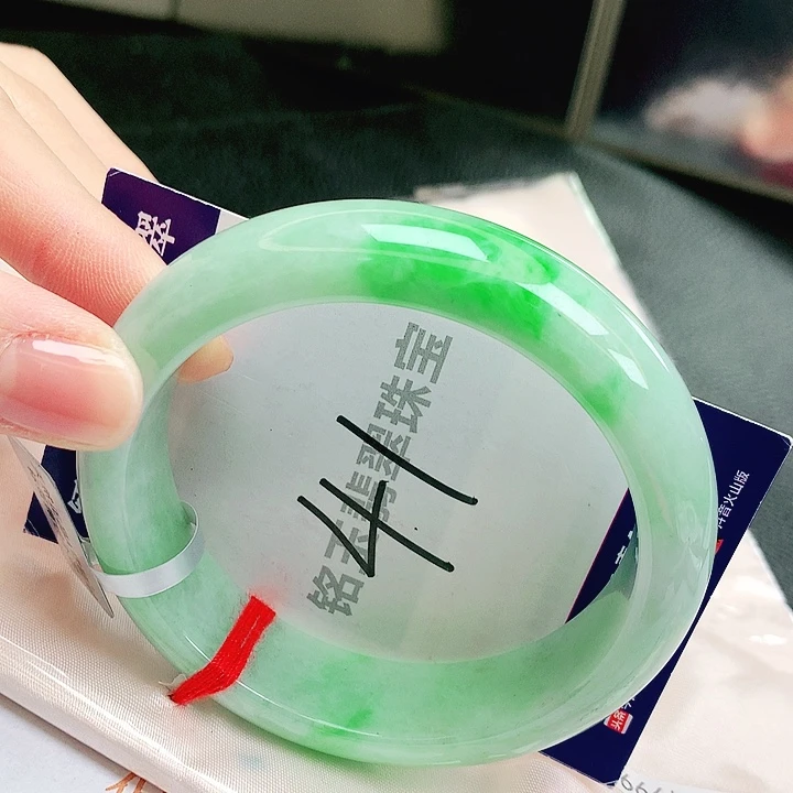 翡翠未镶嵌手镯缅甸天然a货翡翠手镯