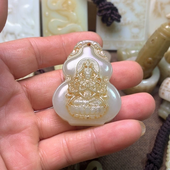 和田玉挂件未镶嵌闲**鹤