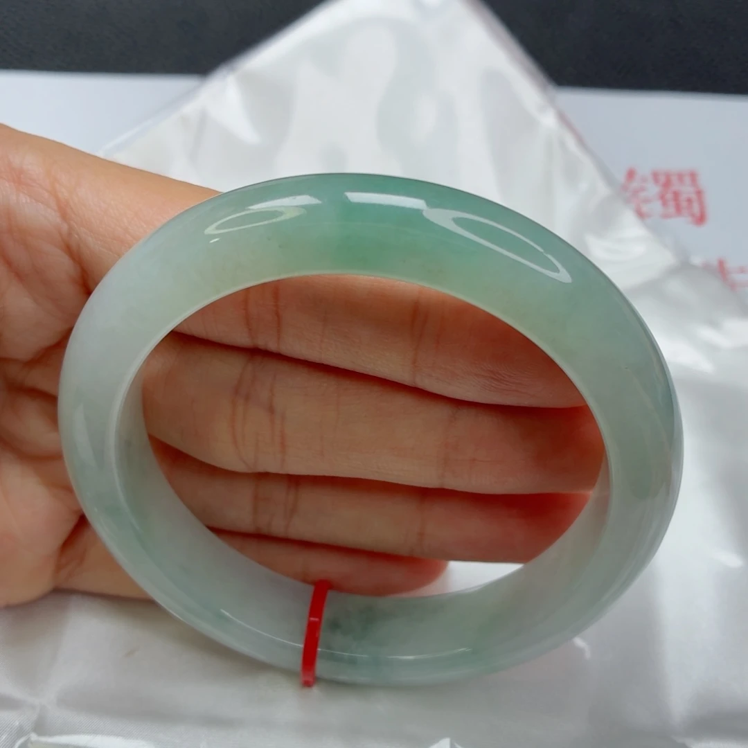 未镶嵌手镯翡翠老坑58圈半山水018