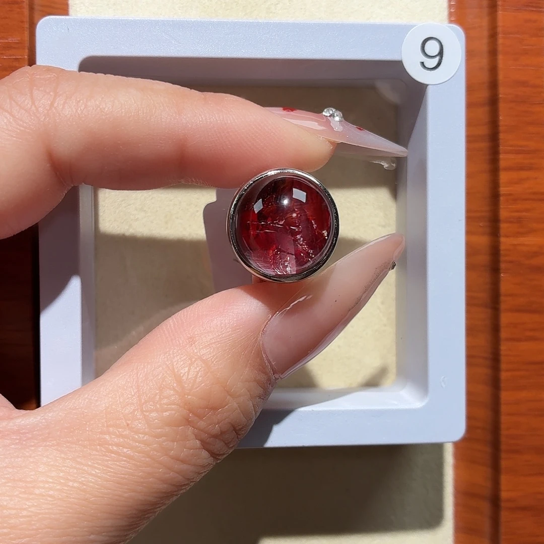 ****子水晶银S925镶嵌戒指