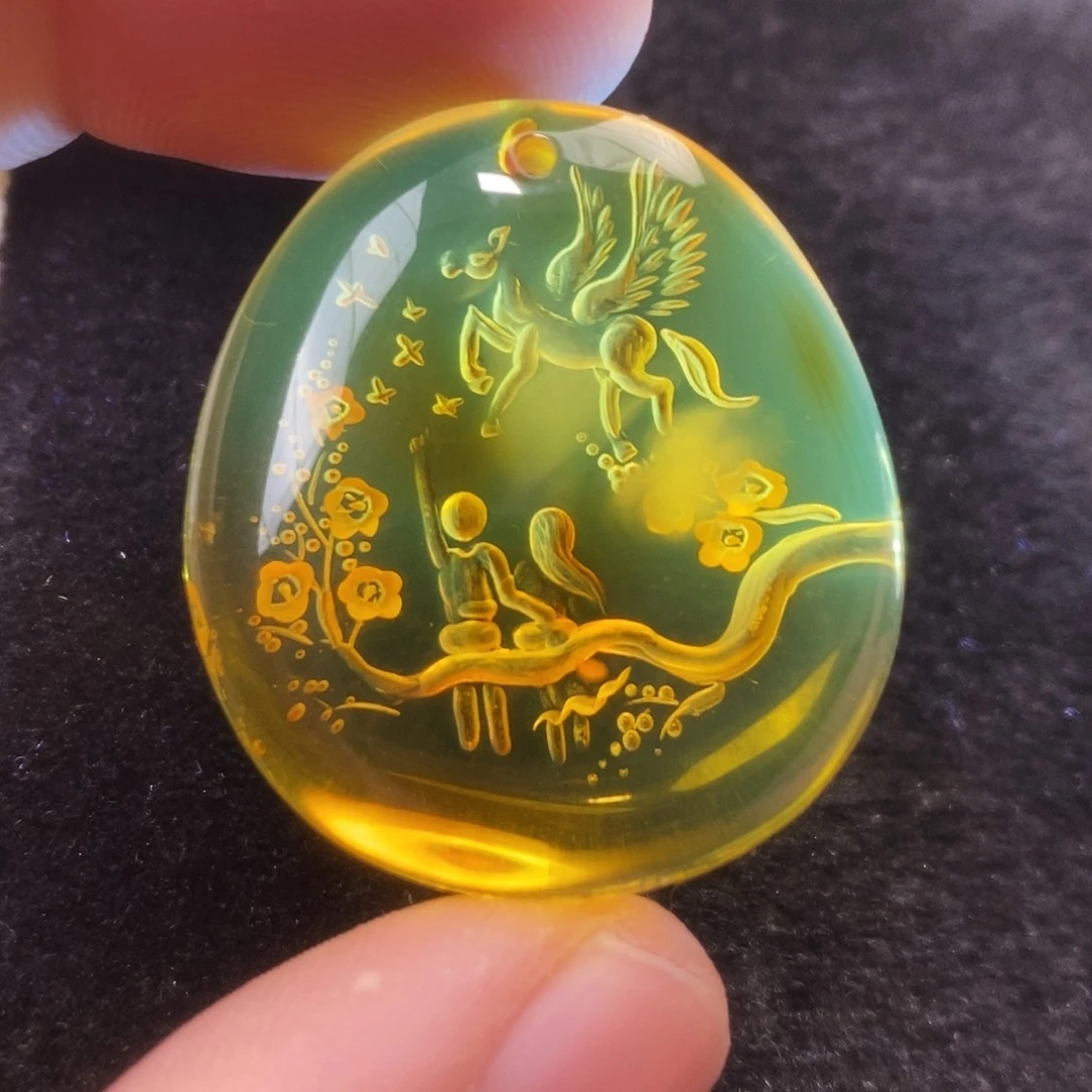 金珀未镶嵌吊坠(不含链)