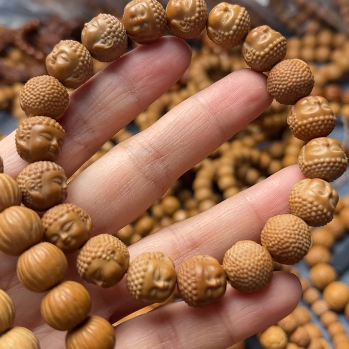 猴头核桃手串黑点轻微封口线