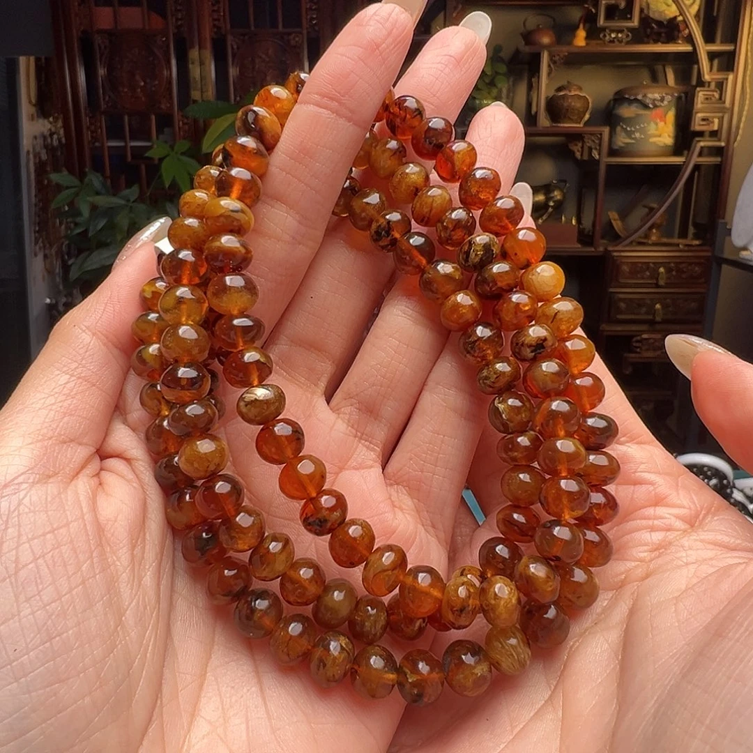 哥***宝琥珀未镶嵌裸石抚顺琥珀20471八