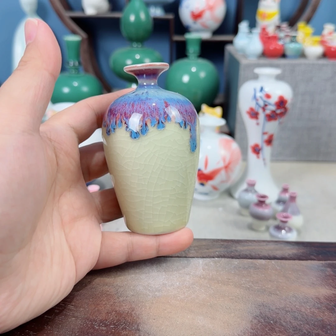陶瓷手工小花器摆件