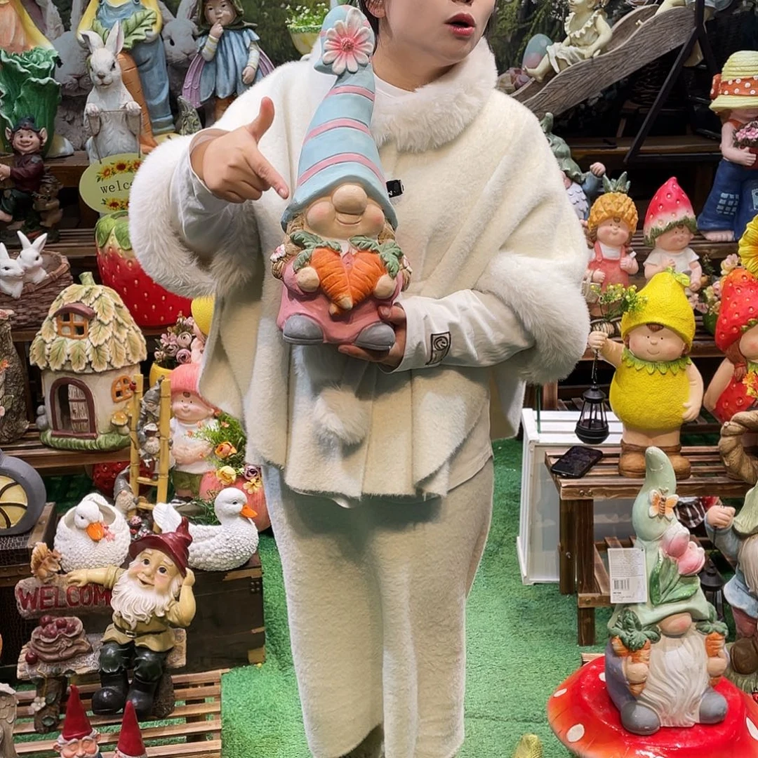 摆件微瑕花园摆件红红火火