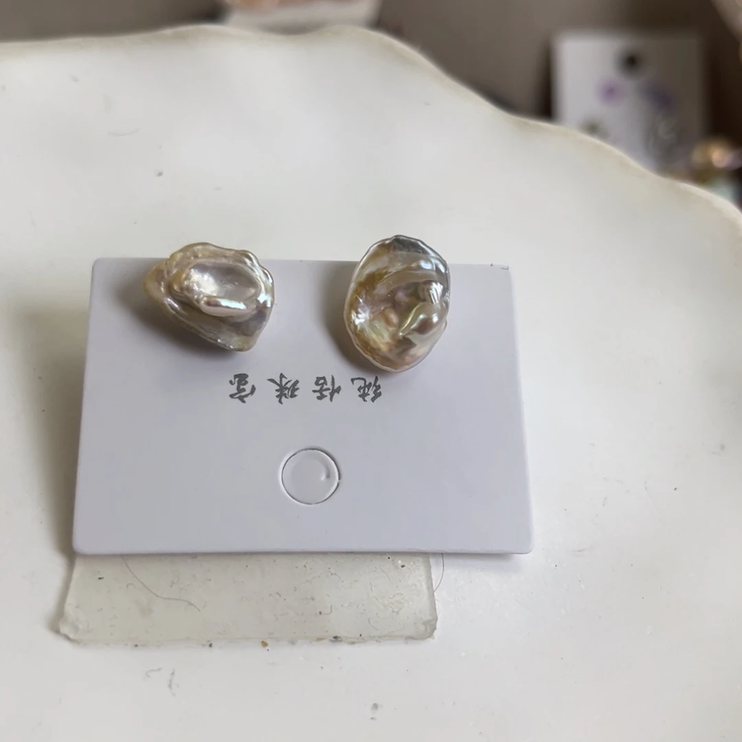 未镶嵌淡水珍珠耳饰【纯恬】