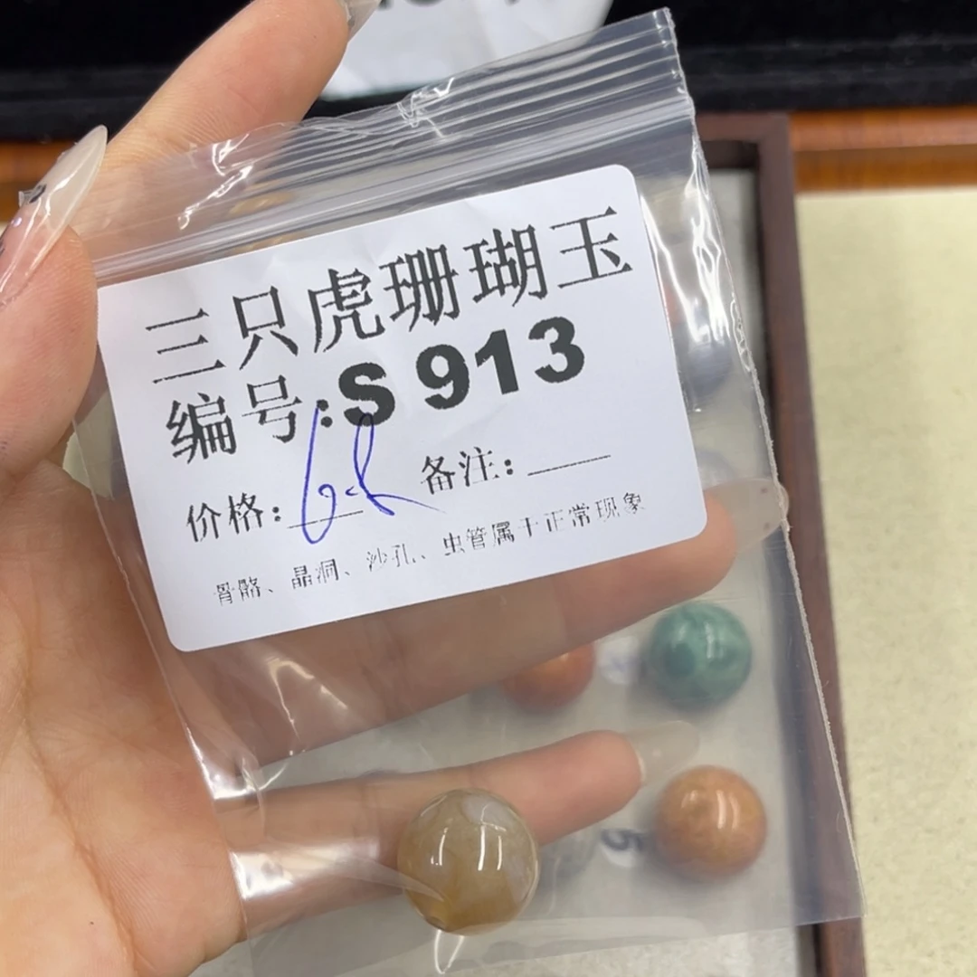 一***萍硅化珊瑚（珊瑚玉）h银S925镀金镶嵌