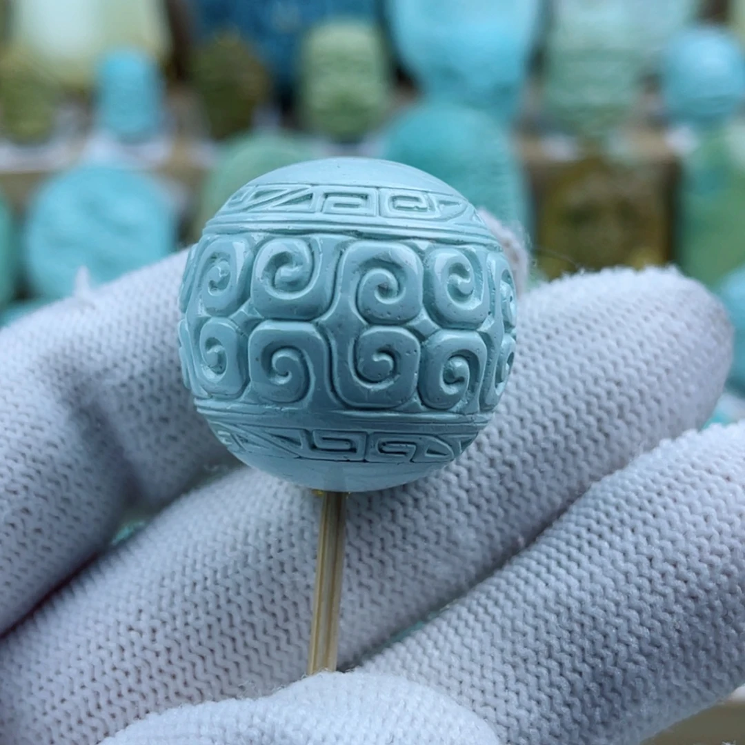 绿松石未镶嵌珠宝奇石26+mm