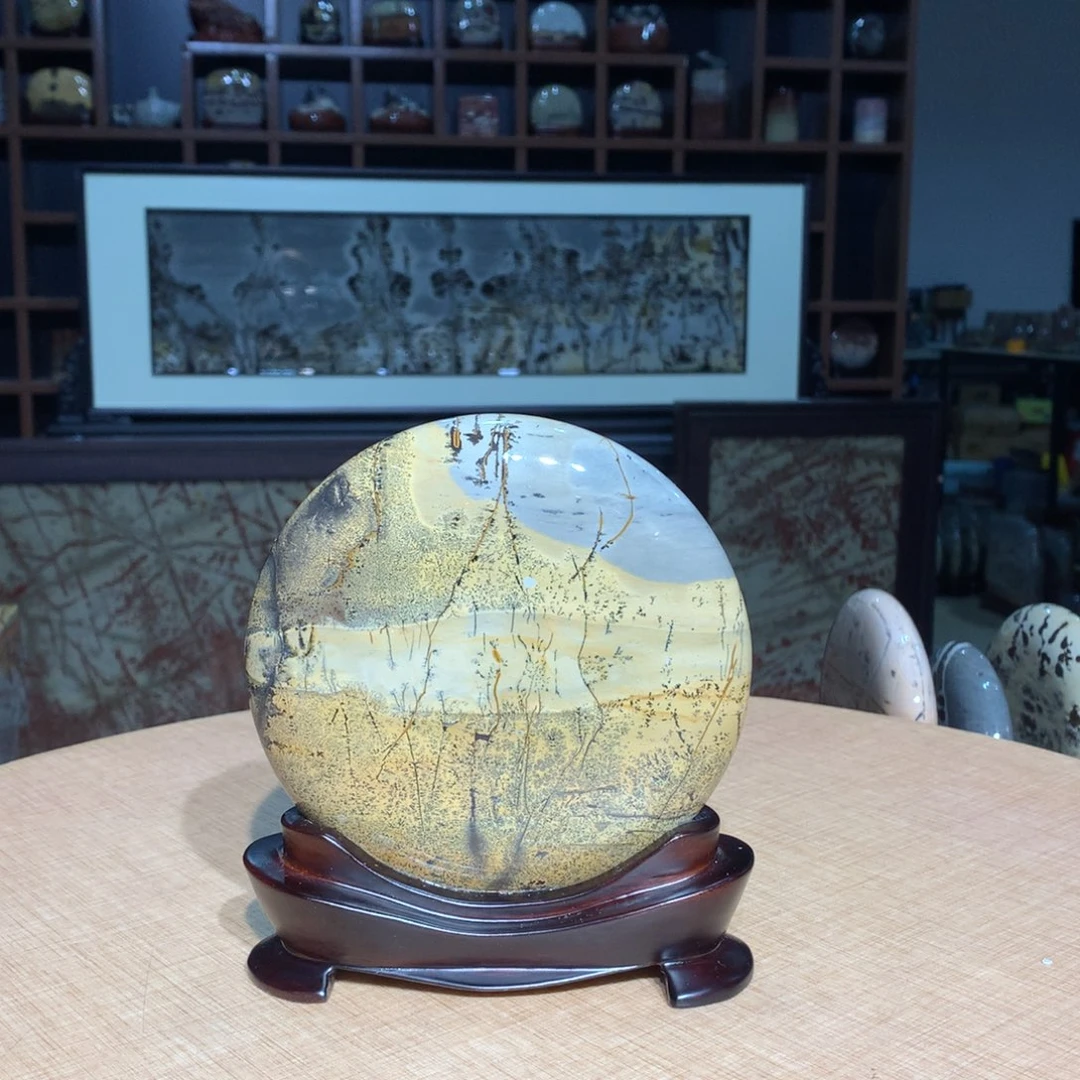 广西国画石摆件，观赏收藏