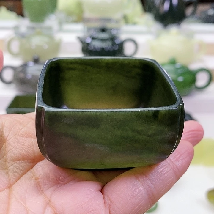 未镶嵌和田玉挂件茶杯80m l