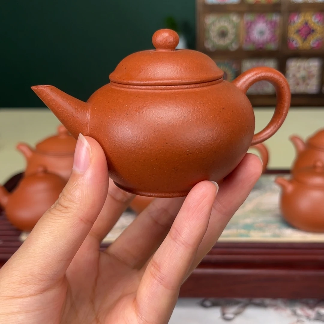 茶壶紫砂水平壶宝山红泥