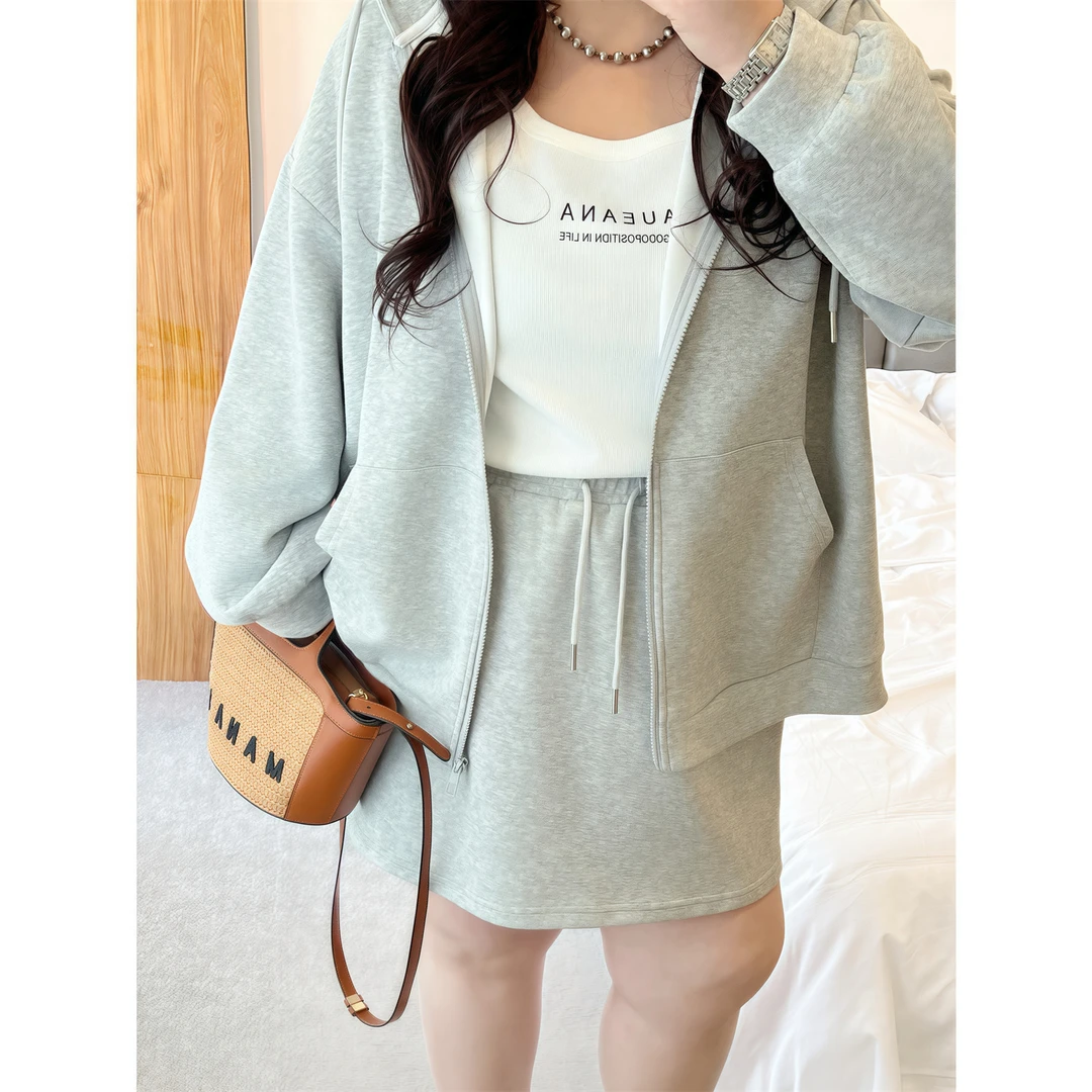 断码捡漏~清秋茶室 / 买手便服运动风两件套11322花契胖mm休闲