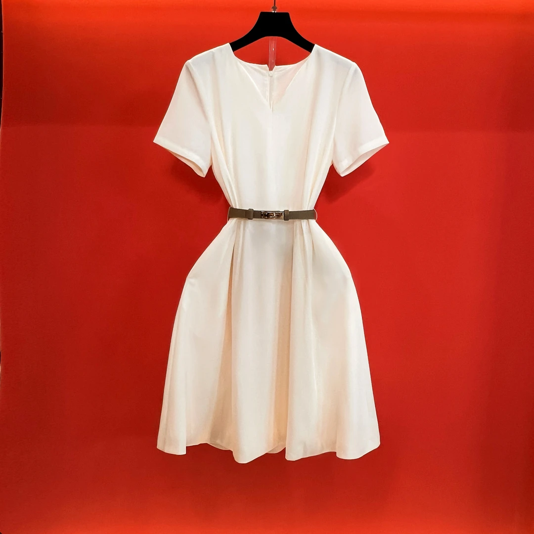 FRANCE BALIYA  小众显瘦气质休闲时尚百搭夏季女装连衣裙Y6607