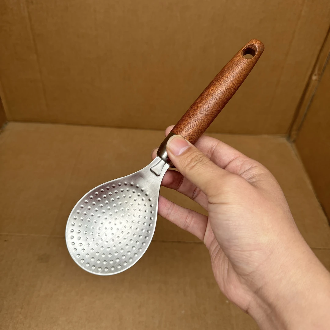 304不锈钢饭勺子防粘不粘米饭勺子电饭锅盛打饭勺铲子耐高温加厚