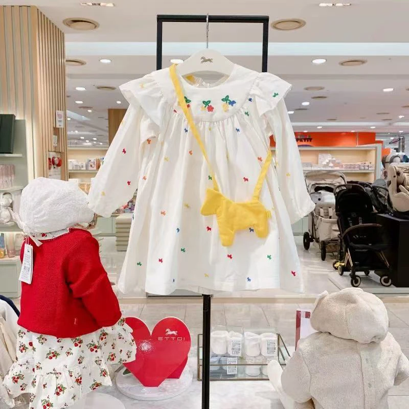 偏小！ 韩单彩色小马连衣裙+安全裤套装