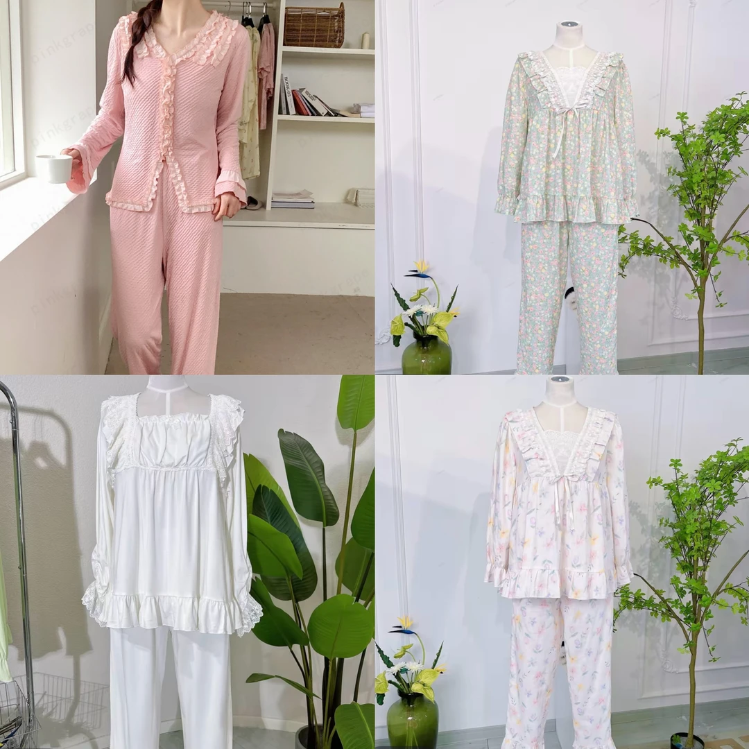 pinkgrape原创设计女士休闲套装舒适家居睡衣套装随心拍539-576