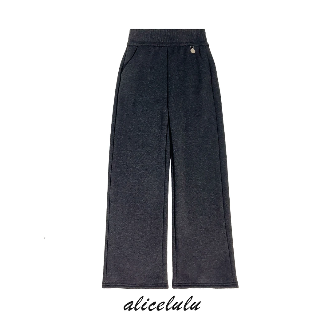 1 ALICE “糯米裤”休闲裤 人字纹 弹力松紧 S622072T