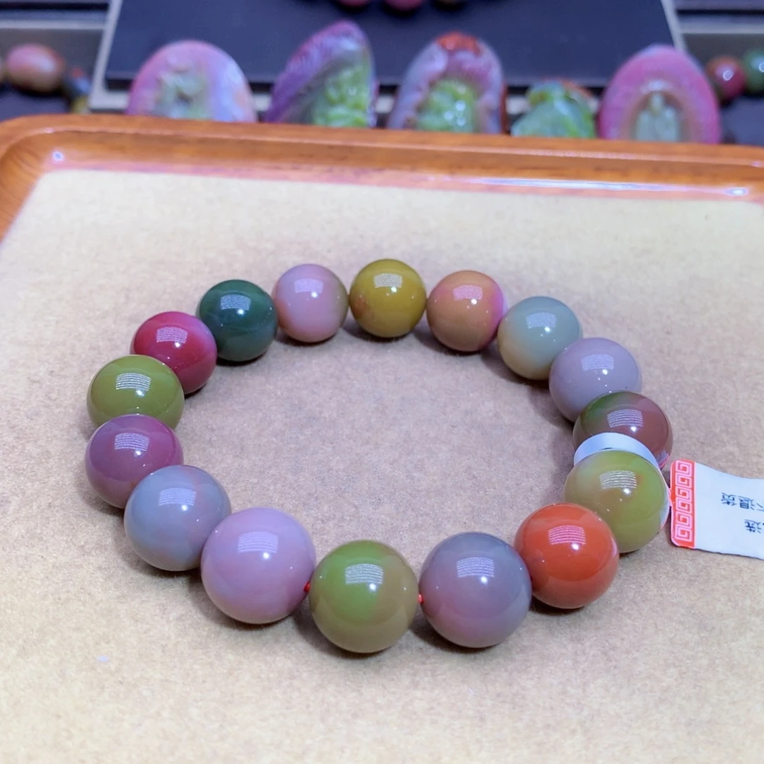 玛瑙未镶嵌手链盐源