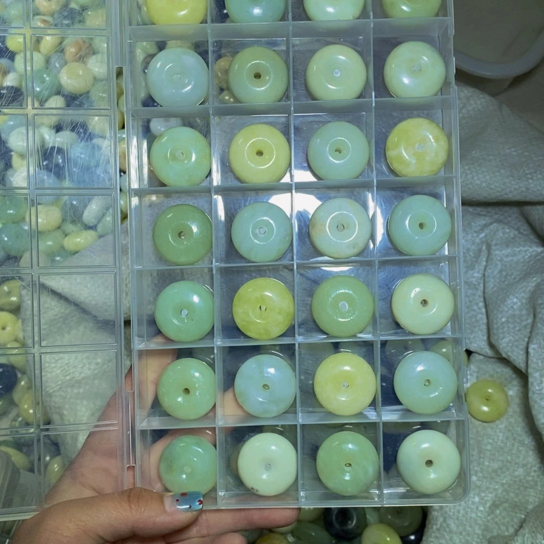 蛇纹石玉未镶嵌毛衣链169