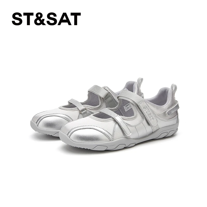 星期六运动玛丽珍鞋2025秋季新款软底芭蕾舞鞋百搭透气浅口单鞋女