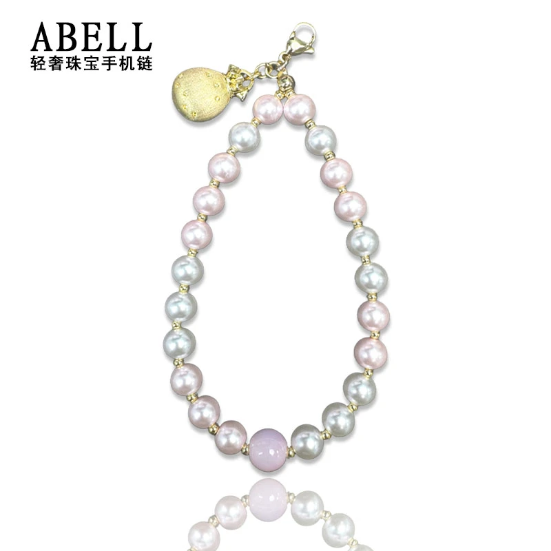 ABELL串珠手机挂绳高端时尚ins网红短款手机链条包包挂件手工挂饰