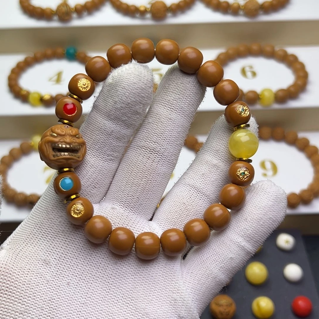 猴头核桃手串猴头核桃手串6标单颗送配微微瑕