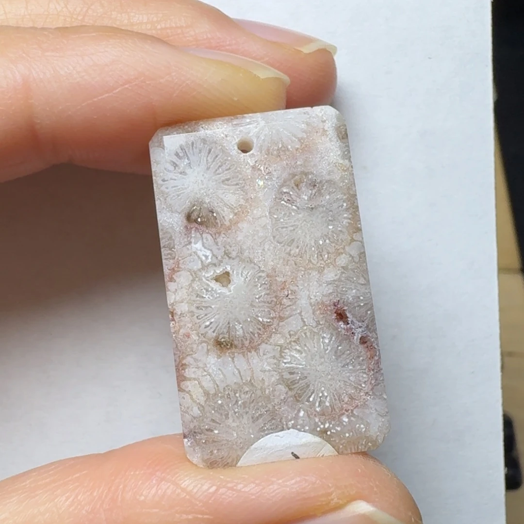 硅化玉紫粉水 晶花未镶嵌