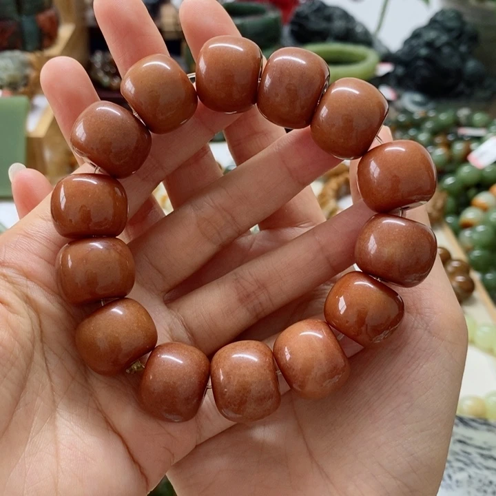 未镶嵌蛇纹石玉手链