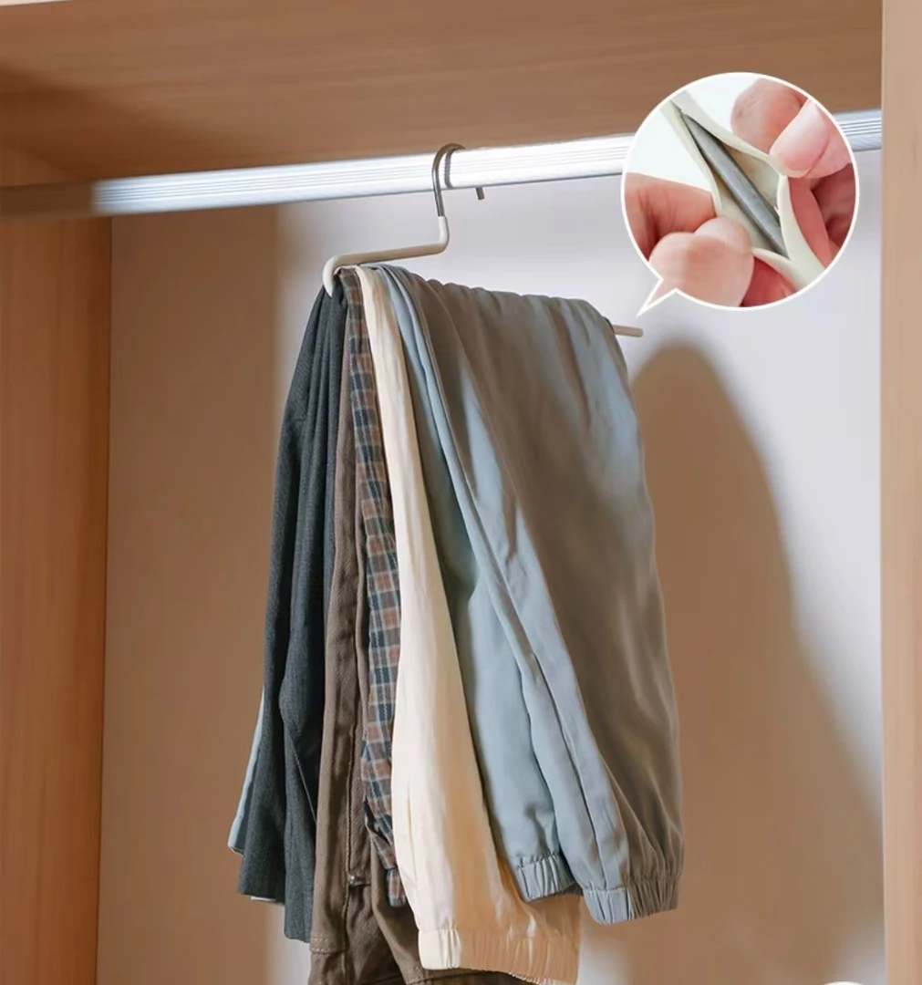 无痕防滑鹅形裤架（4支一盒）