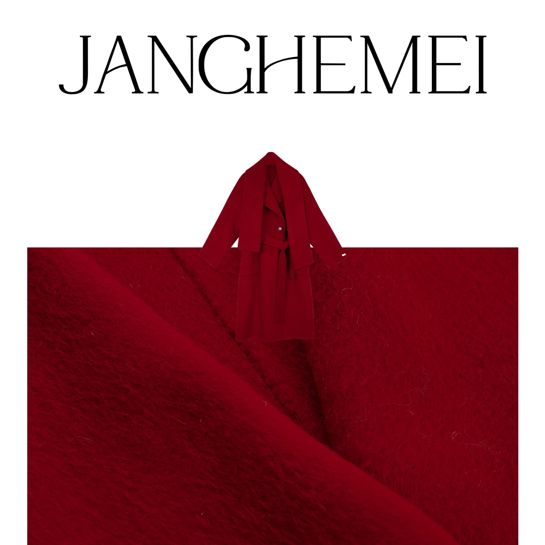 JANGHEMEI【翻领双面呢外套】热力感羊毛羊驼毛长款毛呢 N14104M34