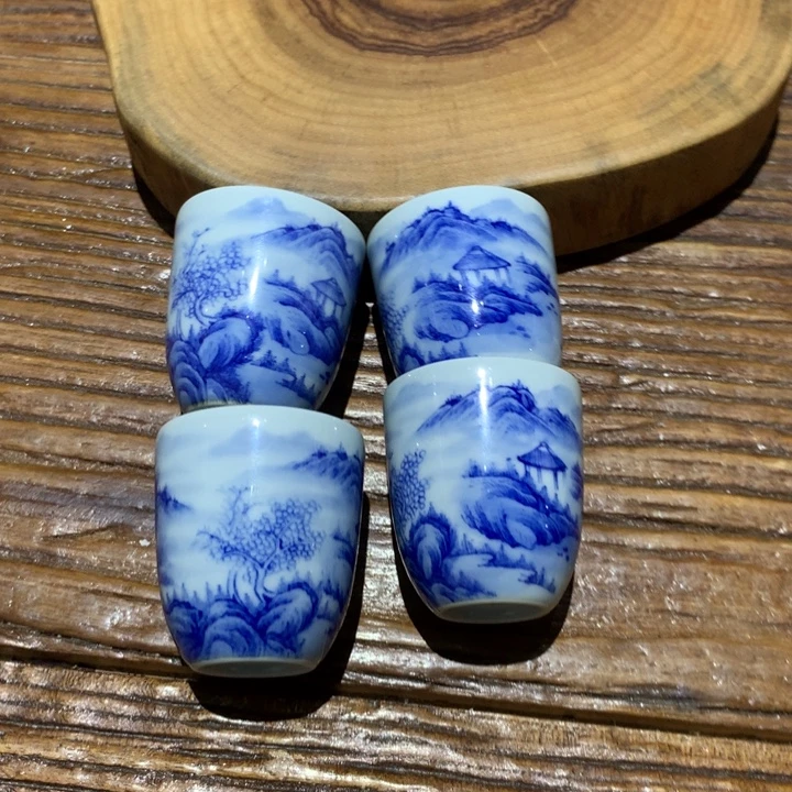 佛***哥景德镇陶瓷青花主人杯