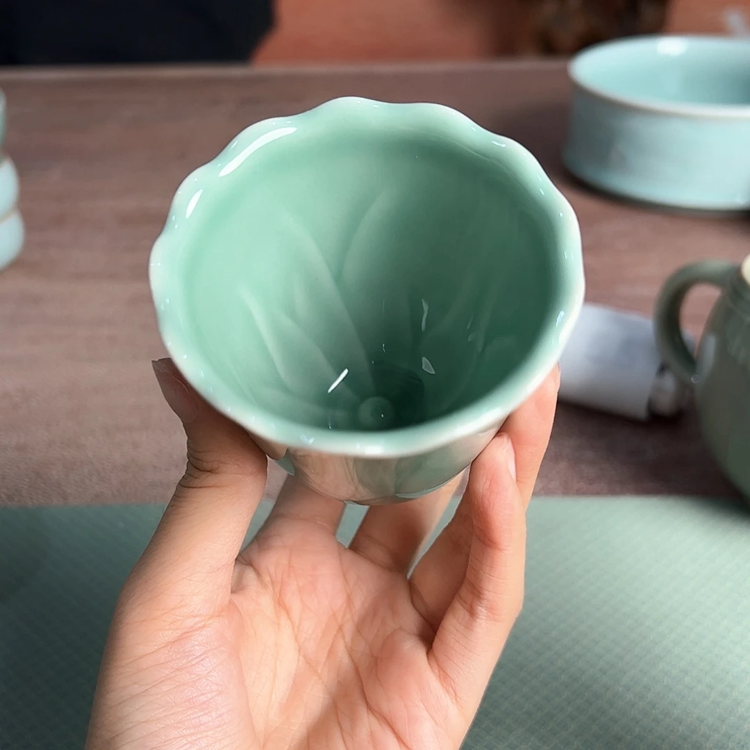 云间青瓷龙泉小米茶器