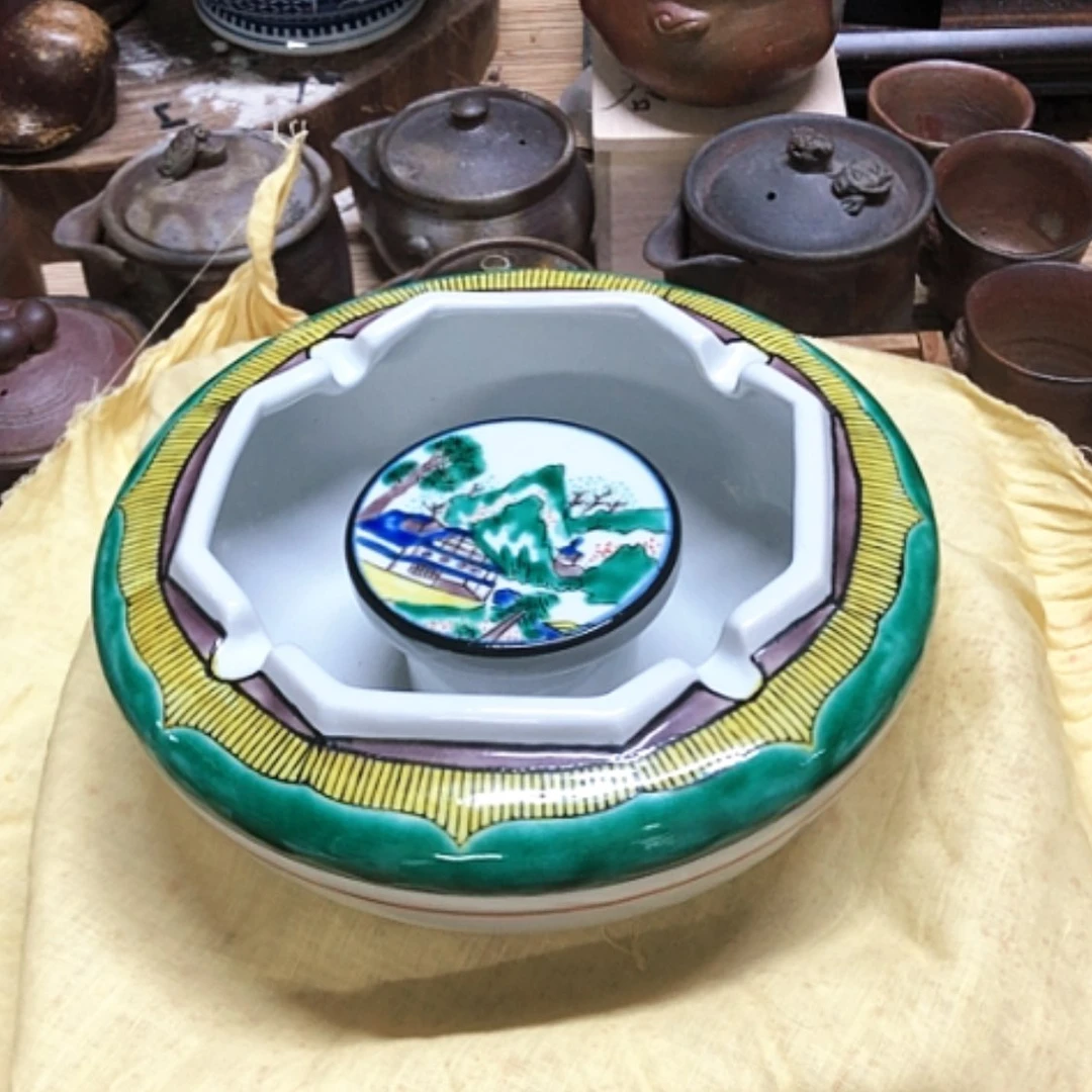 【闪购商品】碗老九谷烟皿手绘