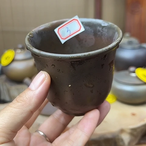 戬谷龙窑柴烧茶杯3