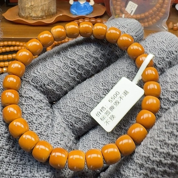 李***滨橄榄核手串/手链8.1清水1号核尖单圈全品毕业