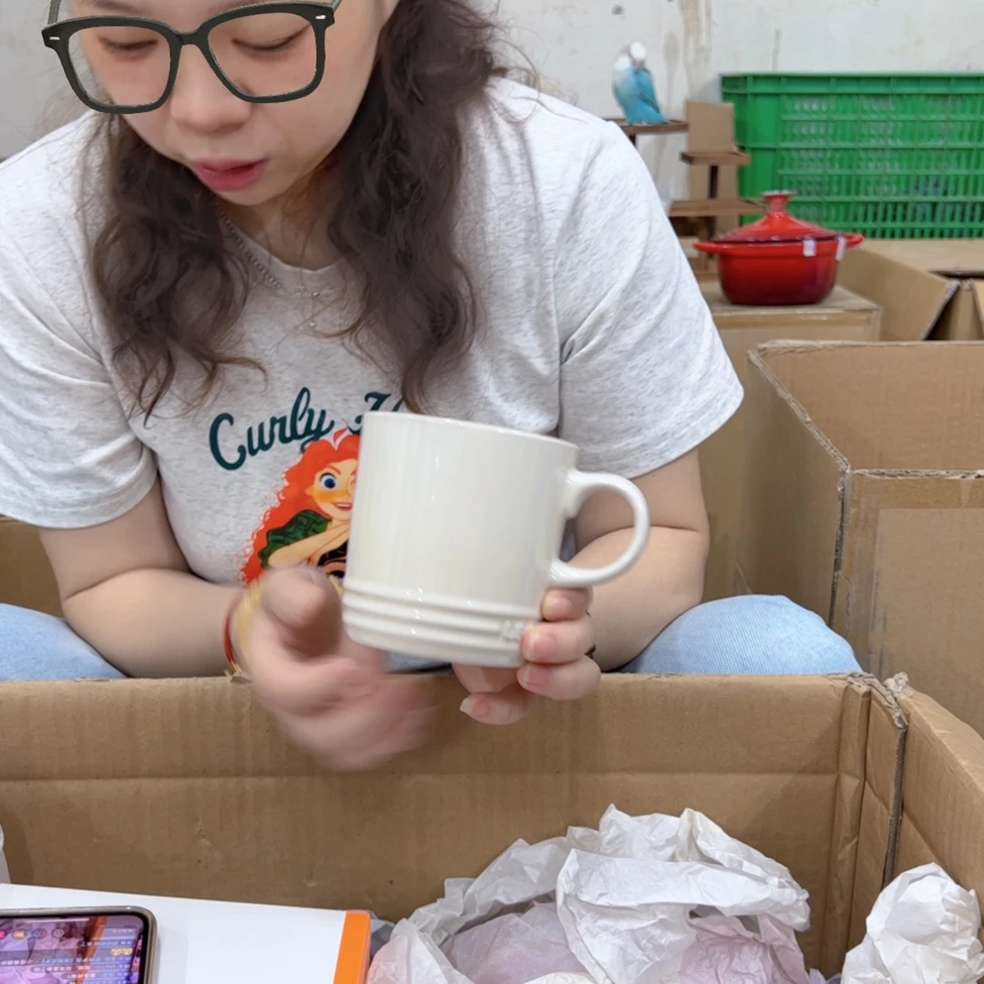 老姊妹家瓷器好漂亮白色杯子