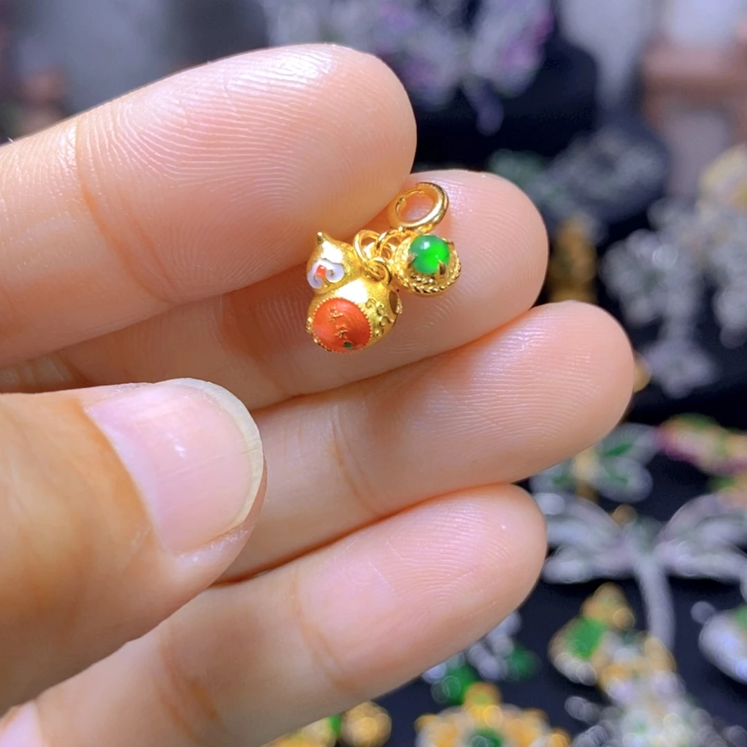 翡翠银S925镶嵌耳饰天然