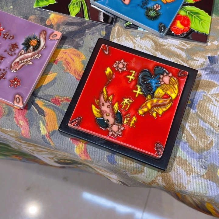 一体款瓷板画艺术作品