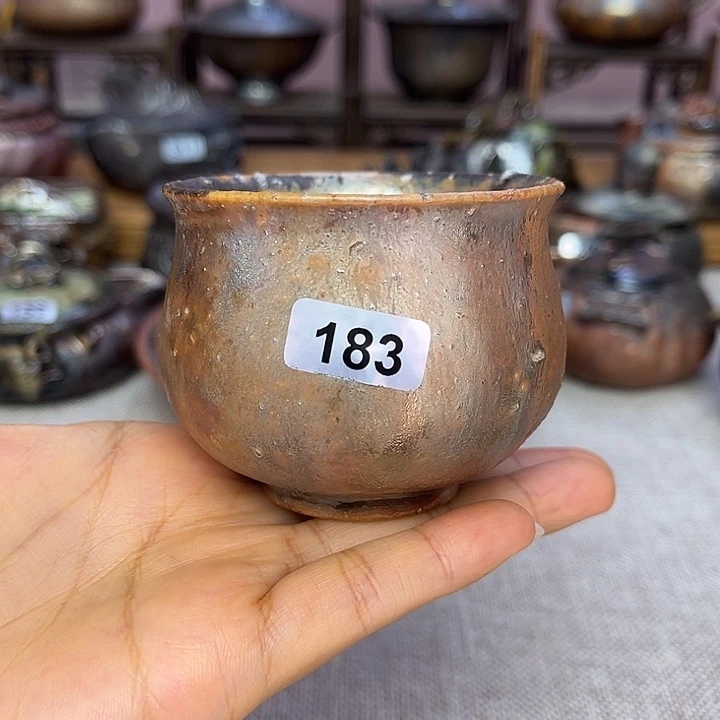 裸柴烧陶瓷手工茶器