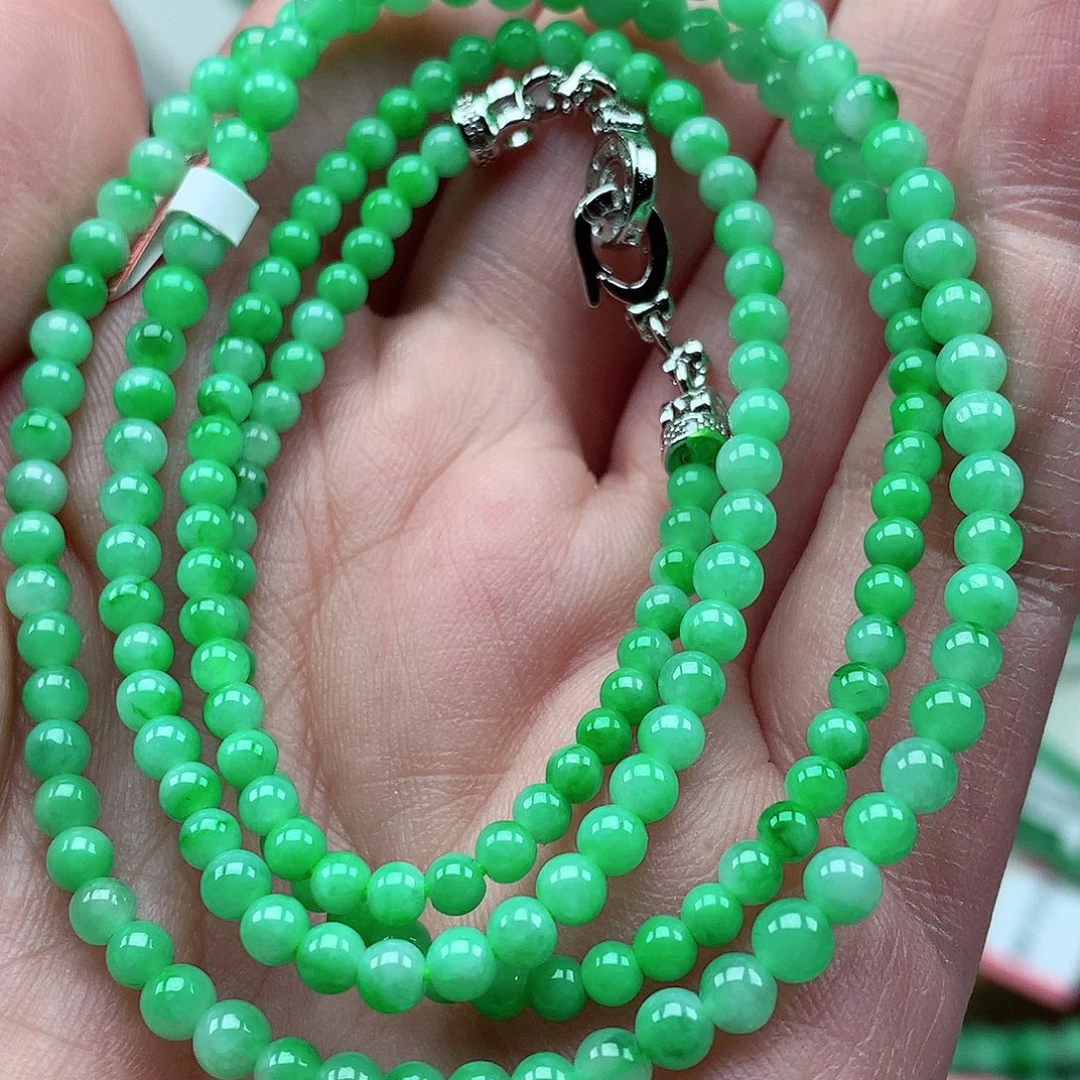 翡翠未镶嵌毛衣链翡翠