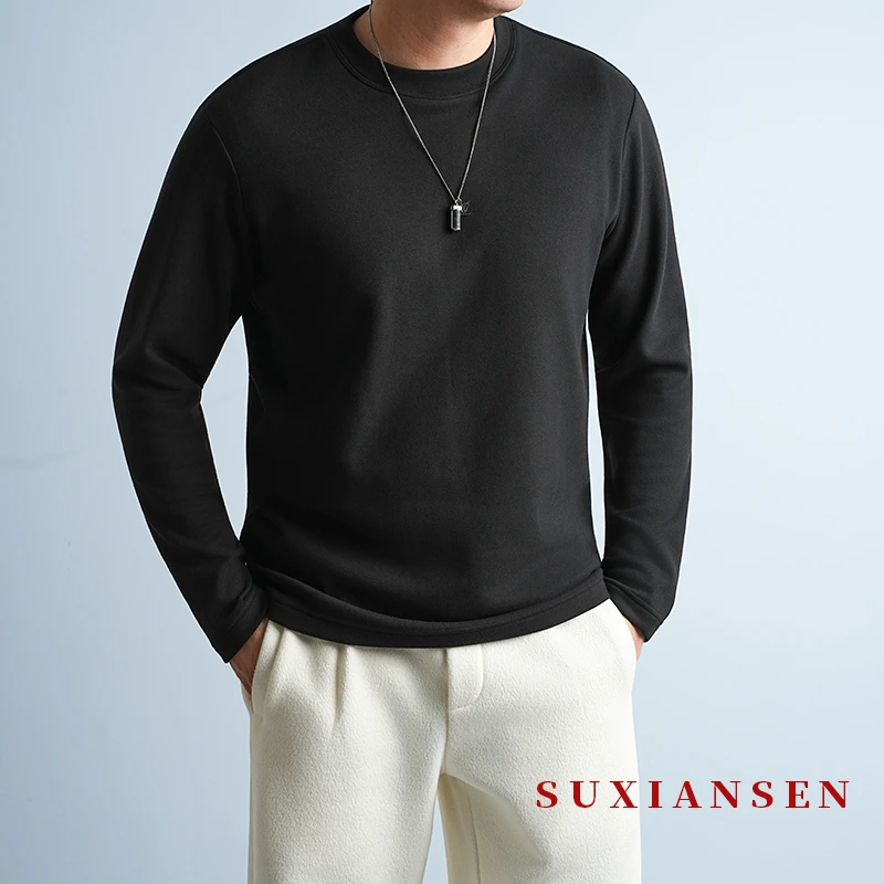 【大头叔叔】秋冬莱赛尔混纺骆驼绒贴肤打底长袖T恤DDT7169