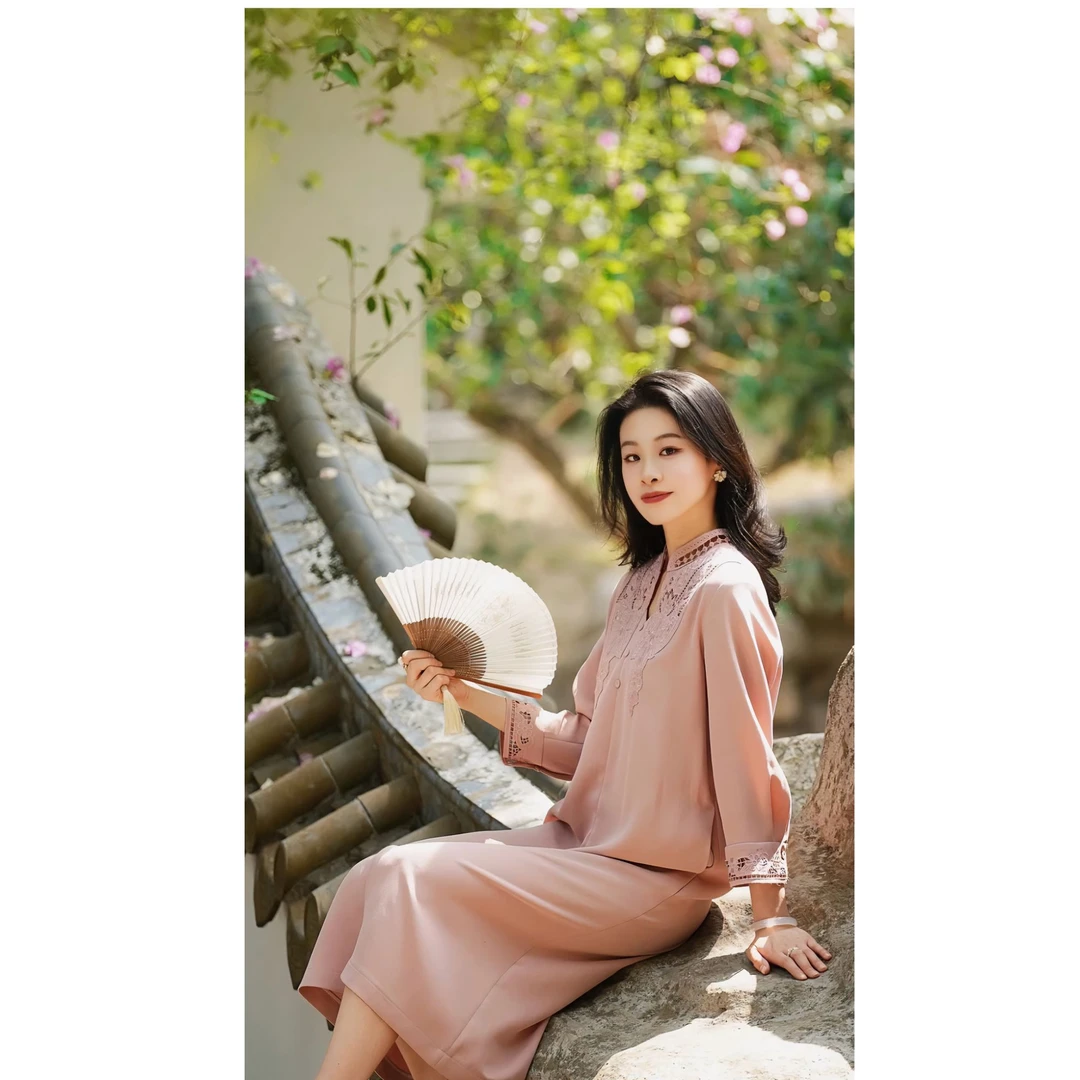 【七景超级太太】2025新款连衣裙高端原创设计连衣裙SL25128