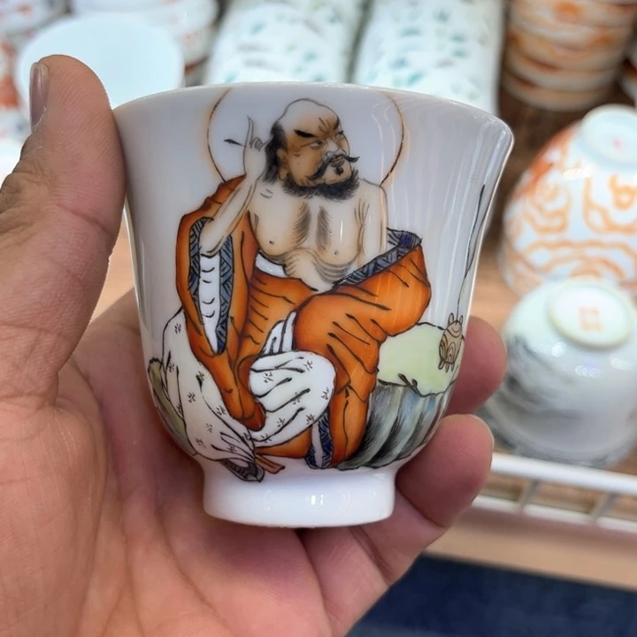 纯手绘精品盖碗杯