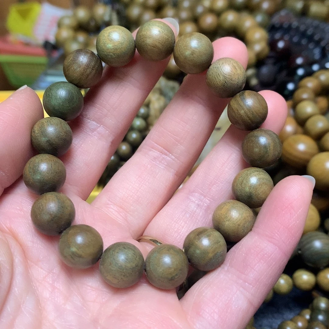 维腊木（绿檀）手串/手链大**?
