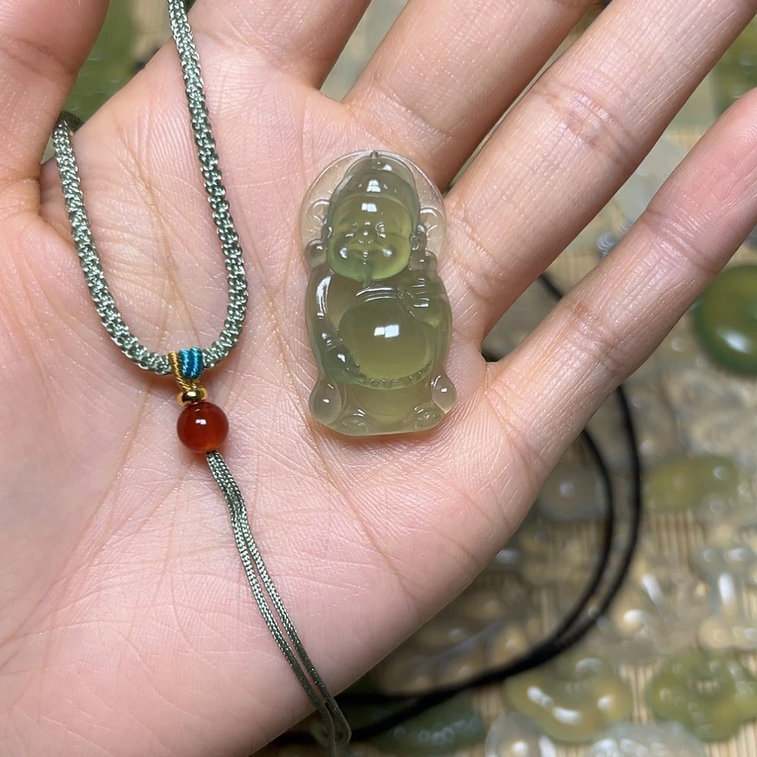 蛇纹石玉颈饰未镶嵌萌**&