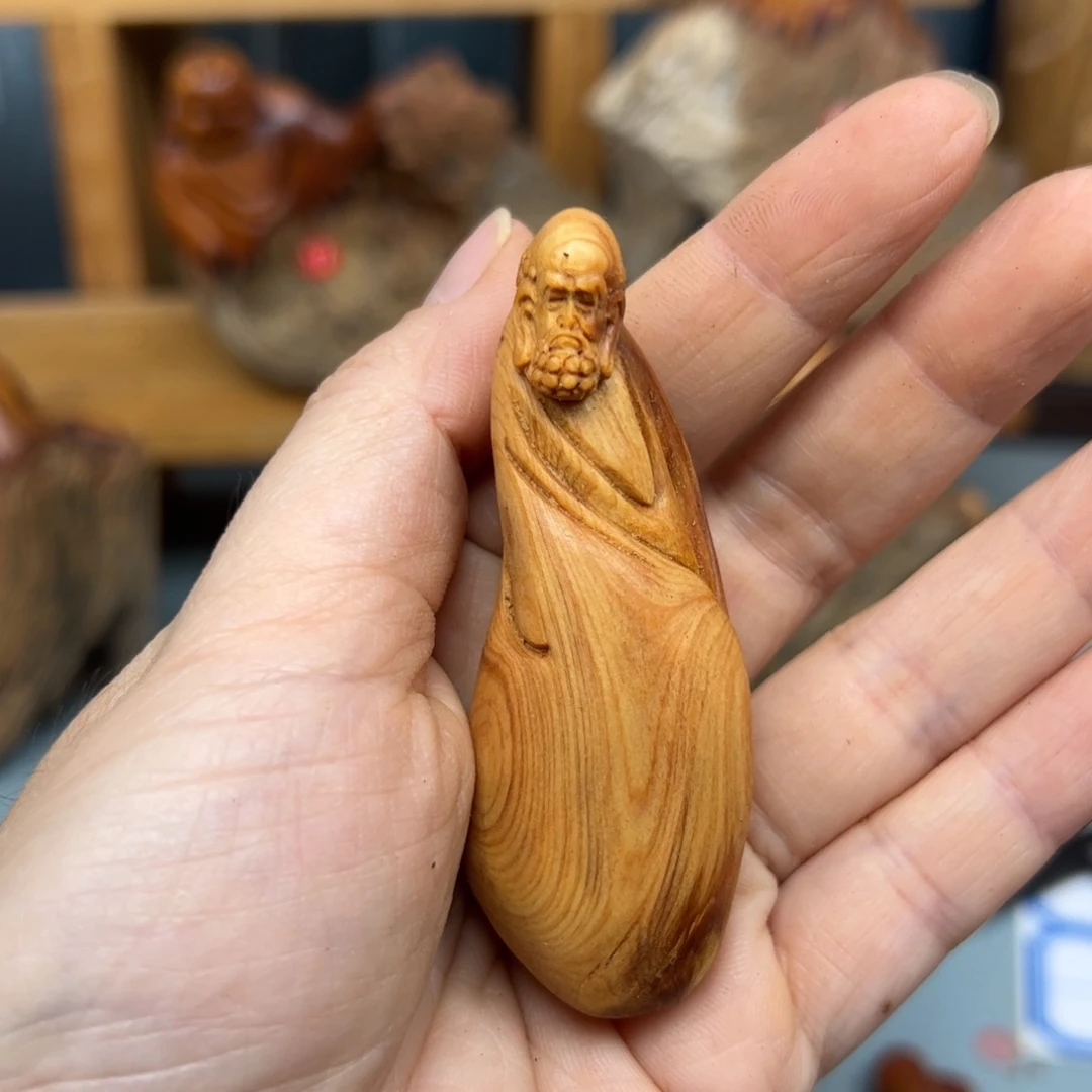 柏木崖柏木摆件手把件32